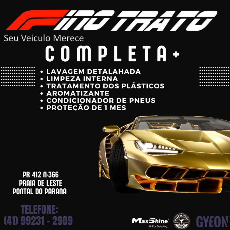 Fino Trato Lava Car e Estética automotiva em Praia de Leste - Lavagem Completa+